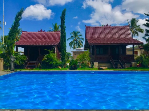 Swimming at the fresh water pool (4 main swimming pools)